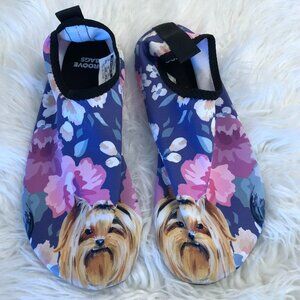 Groove Bags Custom Kicks Yorkshire Terrier Print Water Shoes Women's 7/8